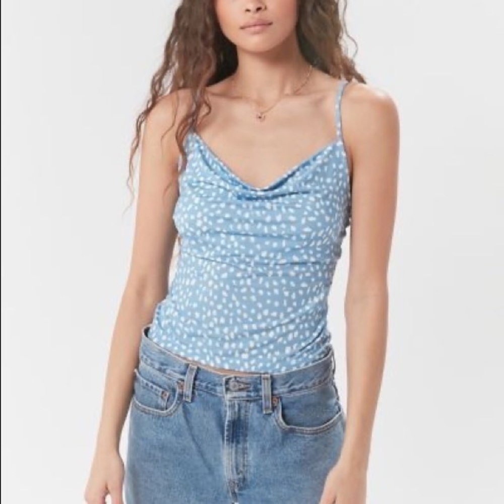 UO Ruby Cowl Neck Cami (Size Small)